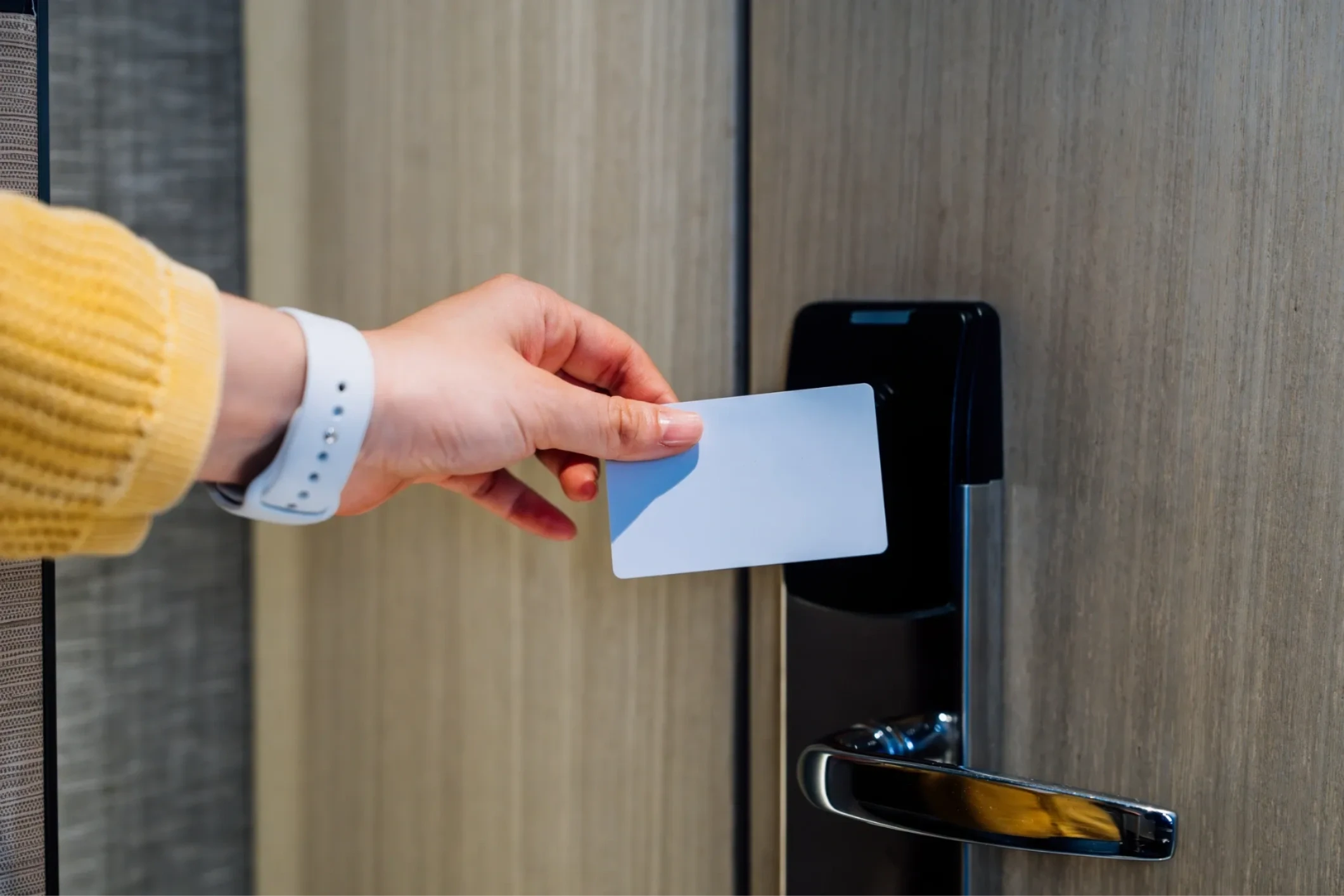 Mandatory swipe card key-card access at Summer Culinary residential hall