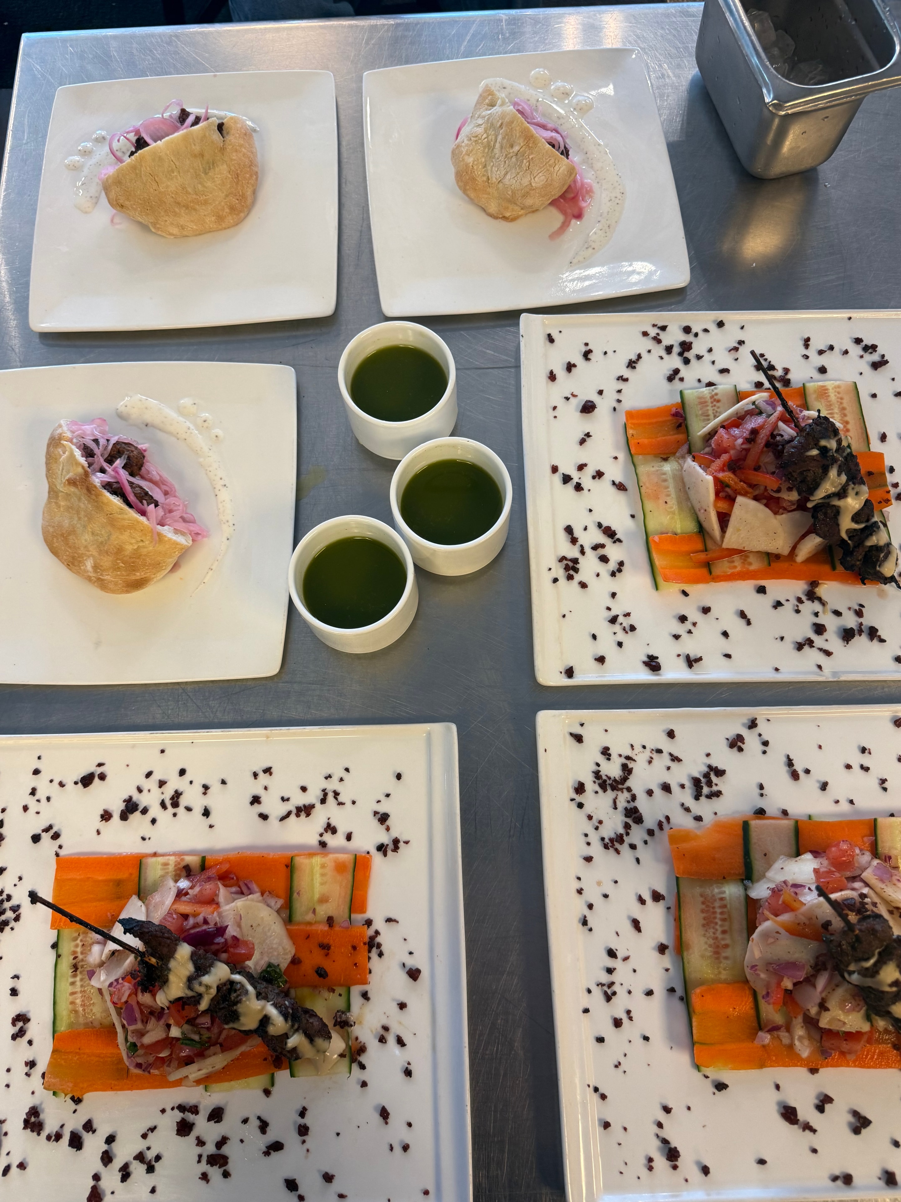 Summer Culinary competition plated dishes